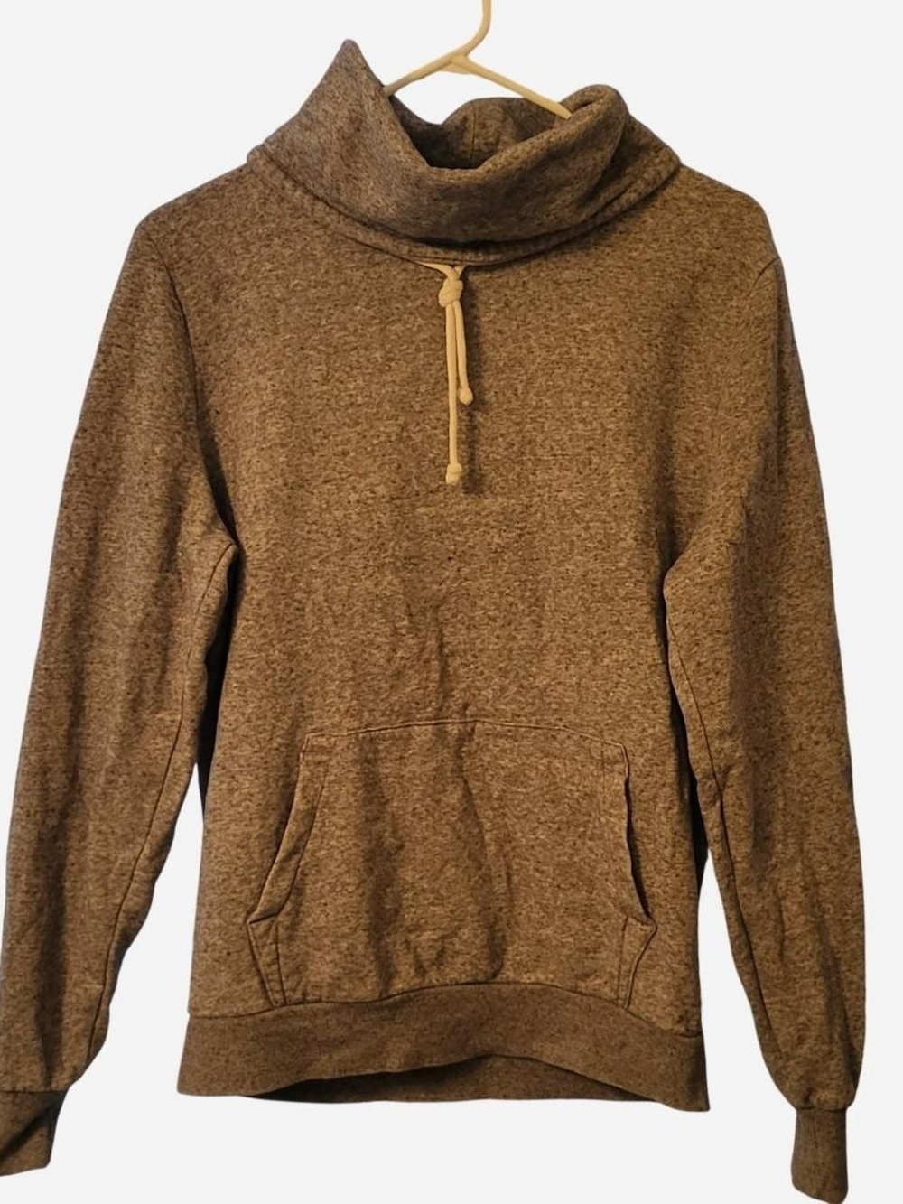 Divided Grey Funnel-Neck Sweatshirt